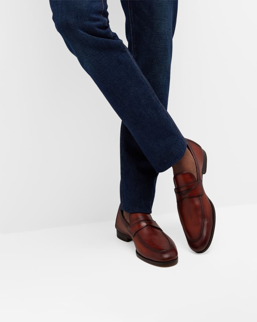 Men s Sasso Leather Penny Loafers