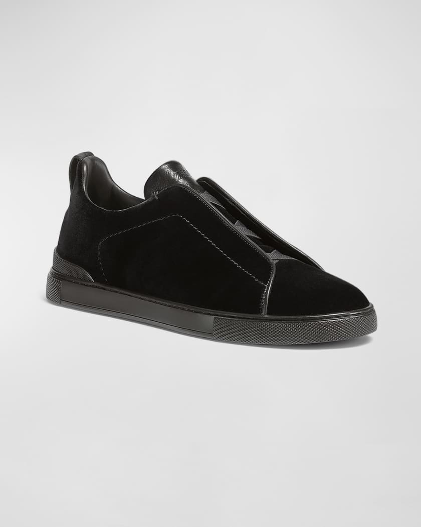 Velvet slip hot sale on sneakers
