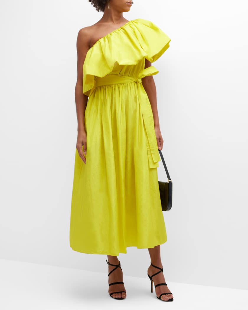Neiman marcus yellow dress top