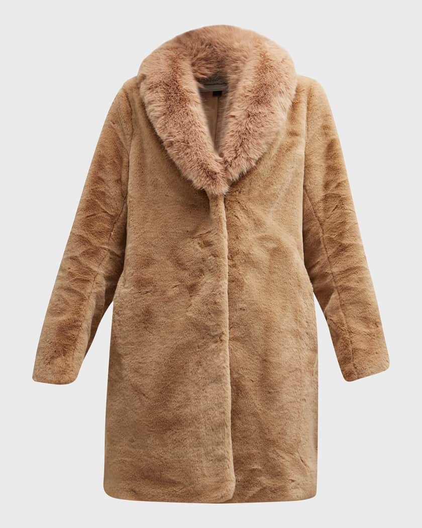 vince shawl collar reversible shearling coat