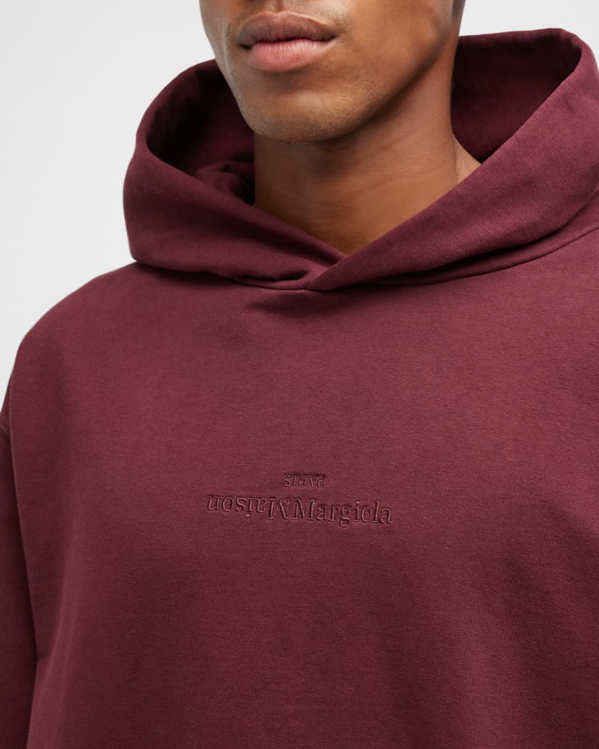 Maison Margiela Men's Oversized Reverse-Logo Hoodie | Neiman Marcus Maison Margiela Men's Oversized Reverse-Logo Hoodie | Neiman Marcus