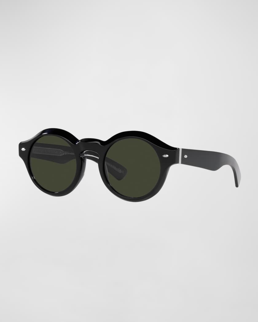 Oliver Peoples The Cassavet Polarized Round Keyhole Sunglasses | Neiman  Marcus