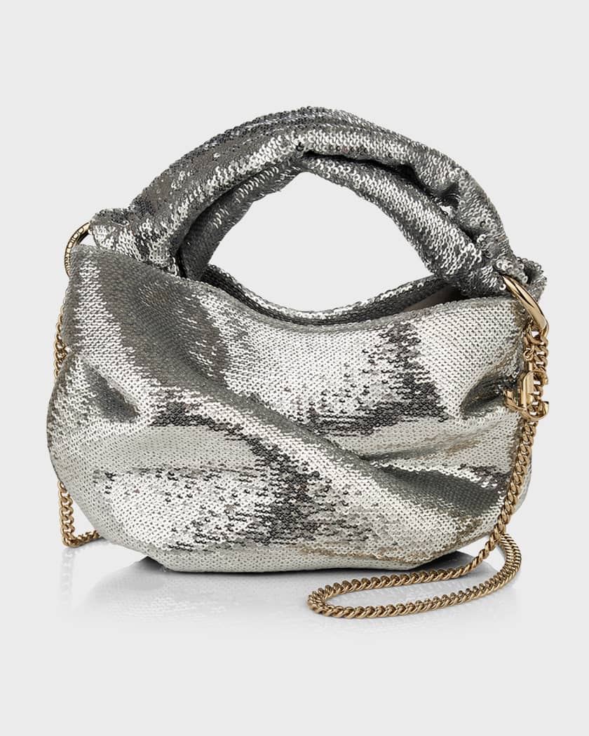 Jimmy Choo Bonny Sequins Chain Shoulder Bag | Neiman Marcus