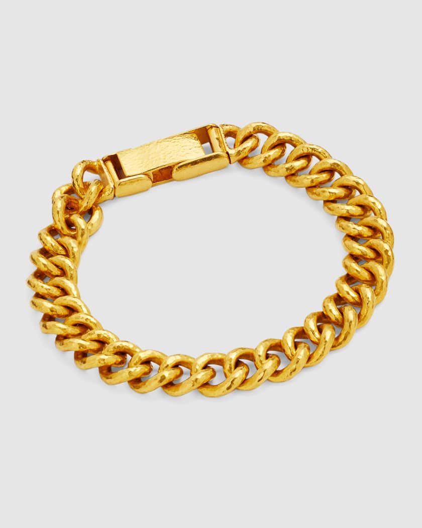 Cuban link bracelet 24k on sale