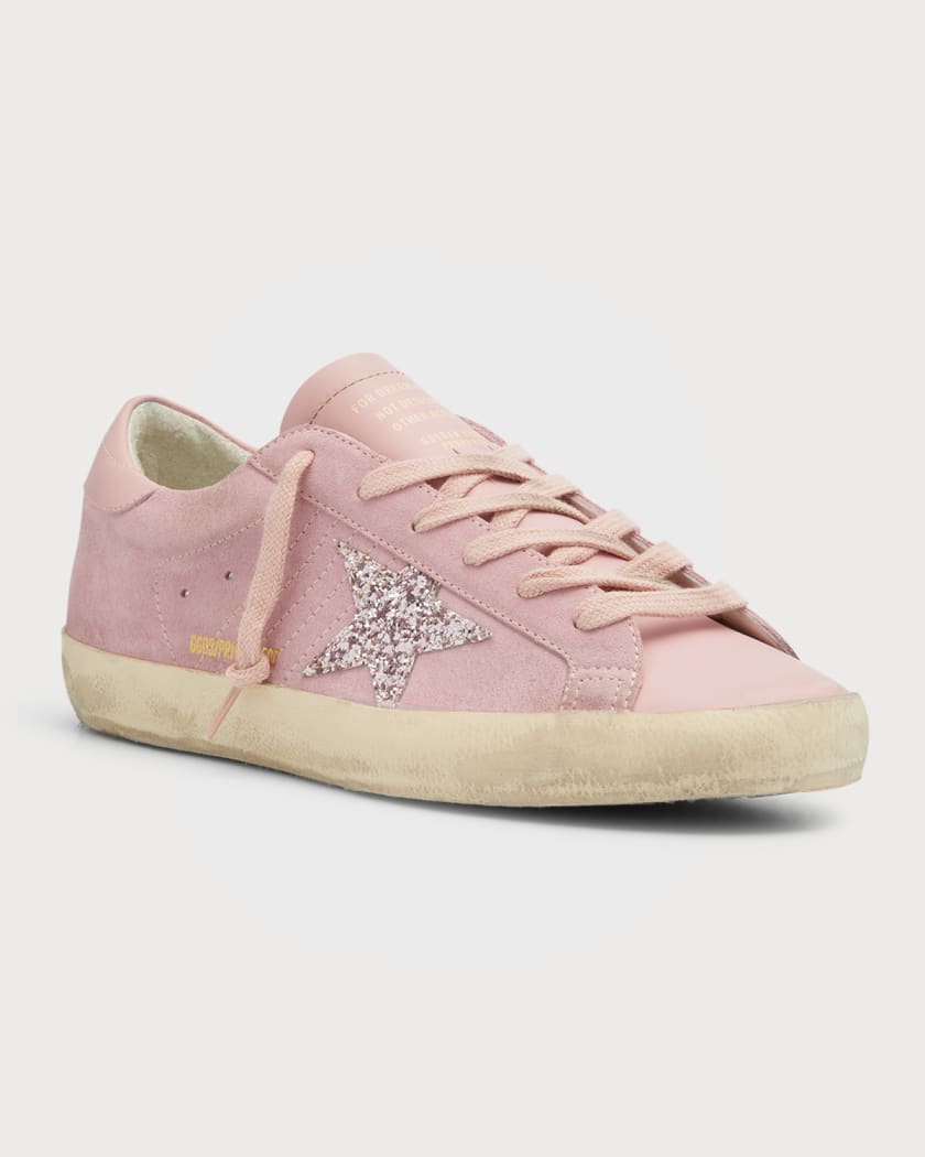 Superstars pink clearance glitter