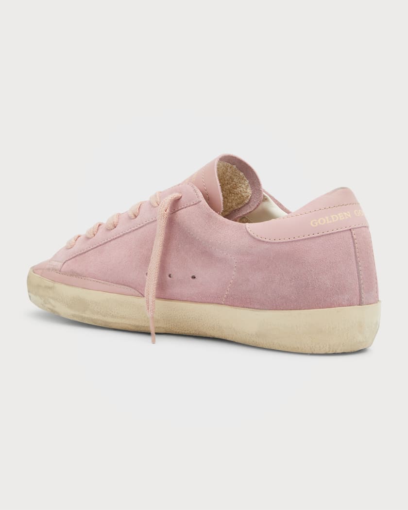 Golden Goose Superstar Suede Glitter Low Top Sneakers Neiman Marcus