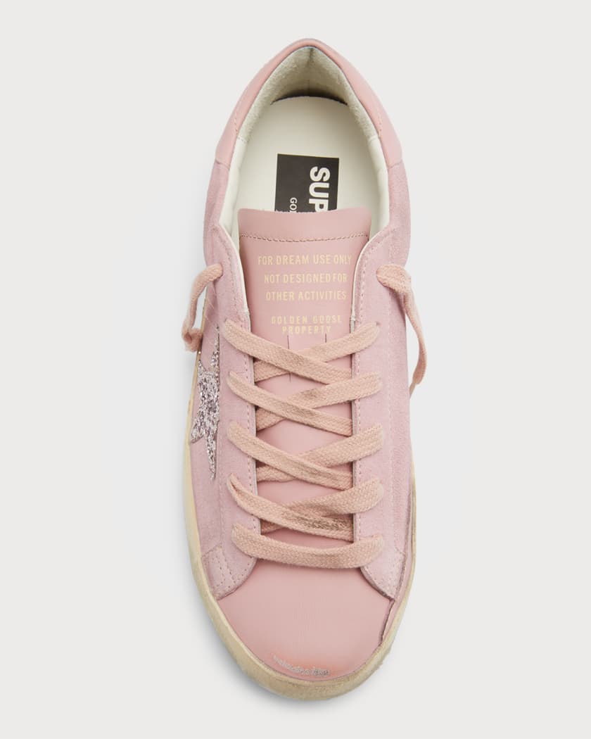 Golden goose pink suede skate superstar sneakers online