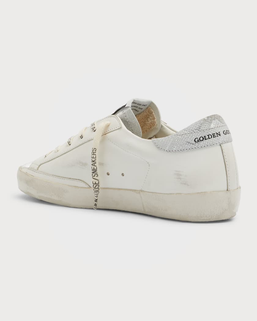 Golden Goose Superstar Metallic Leather Low Top Sneakers Neiman
