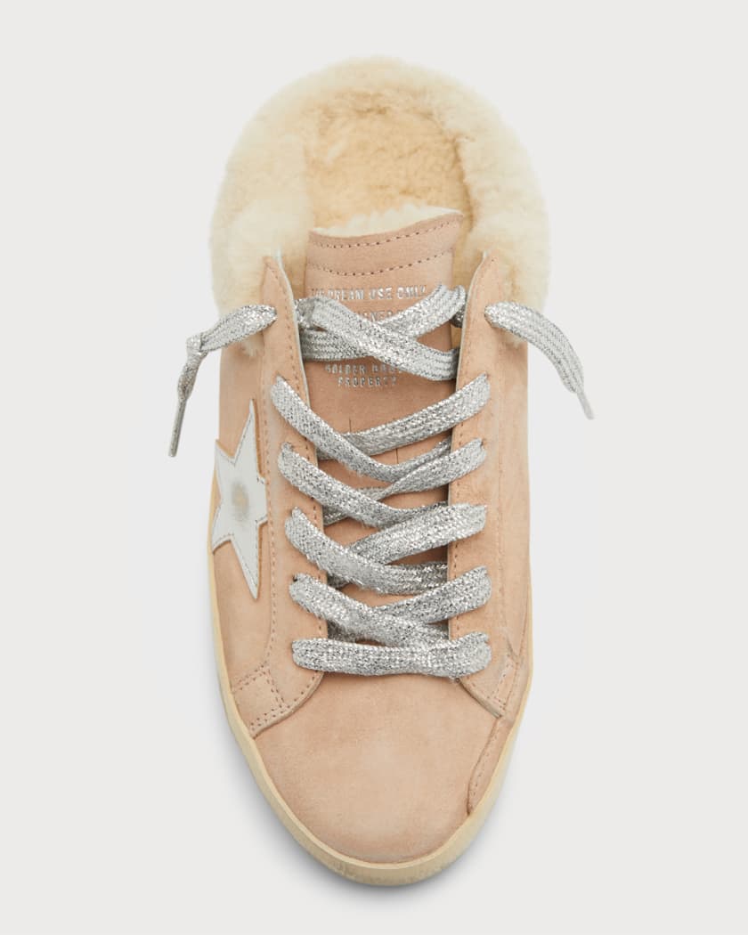 Superstar Sabot Suede Shearling Sneakers