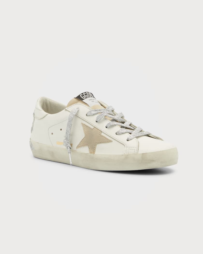Superstar Glitter Bow Low Top Sneakers