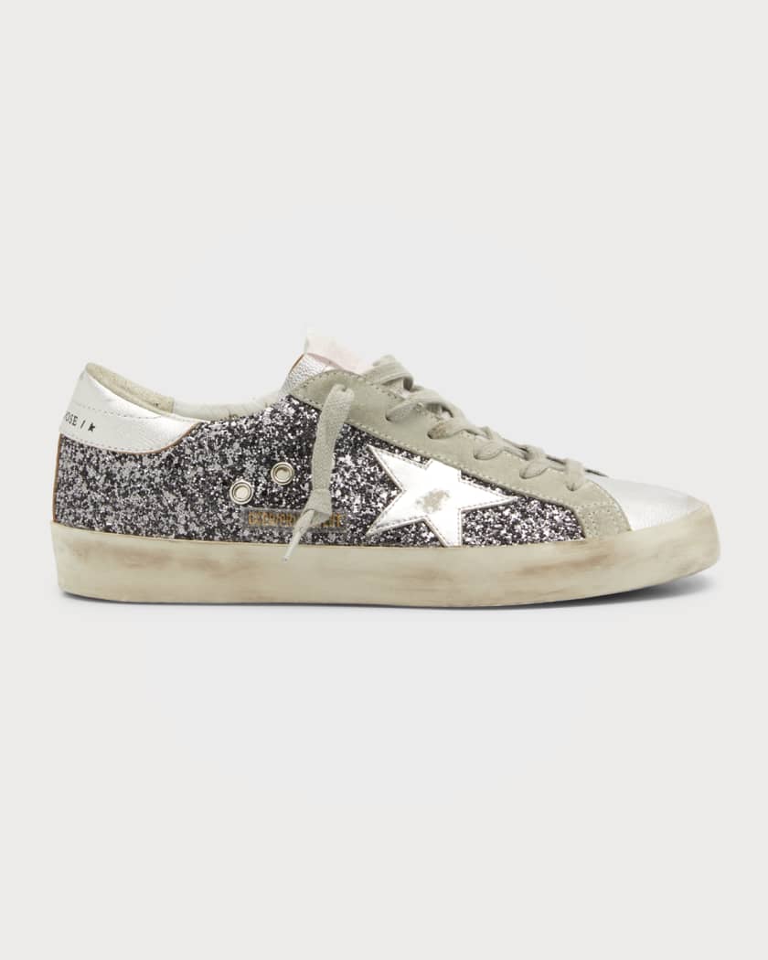 Low-Top Glitter Sneakers