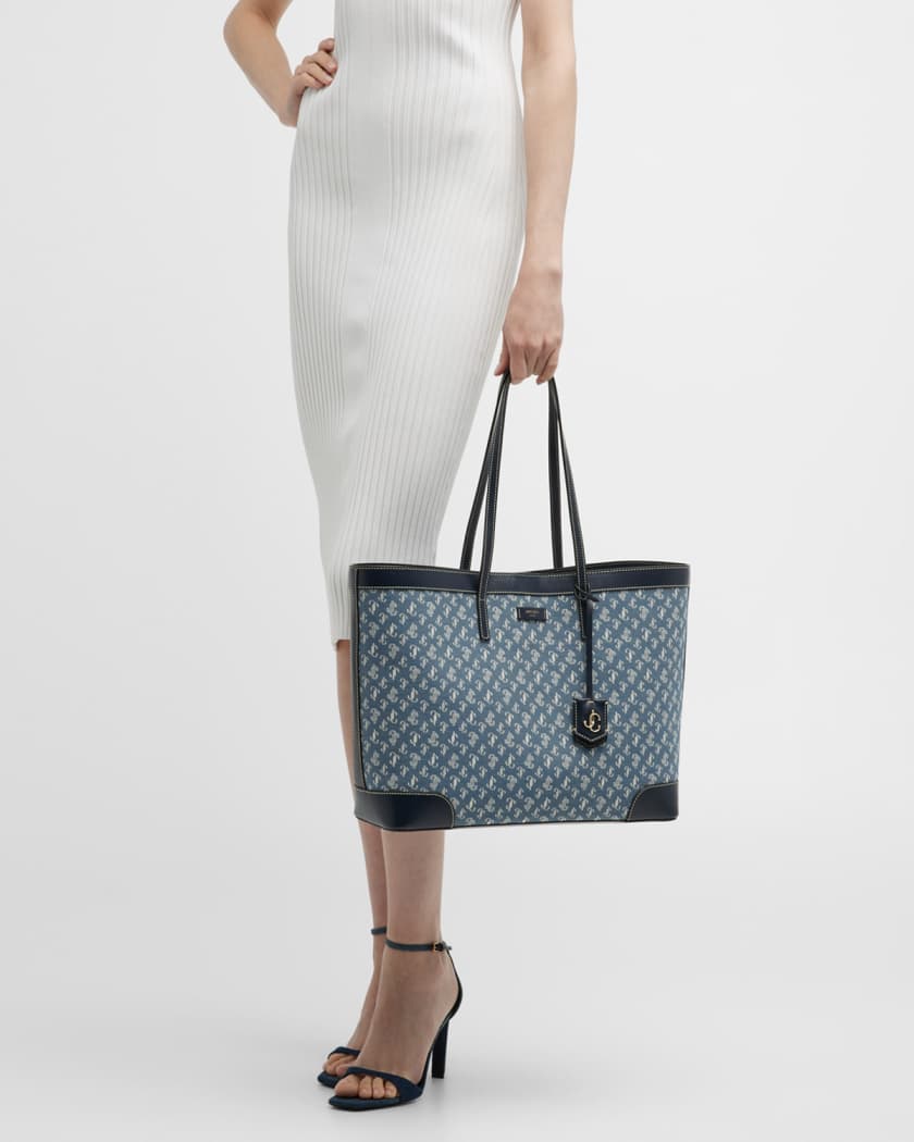 JIMMY CHOO Nine2five E/W デニム トートバッグ 正規店