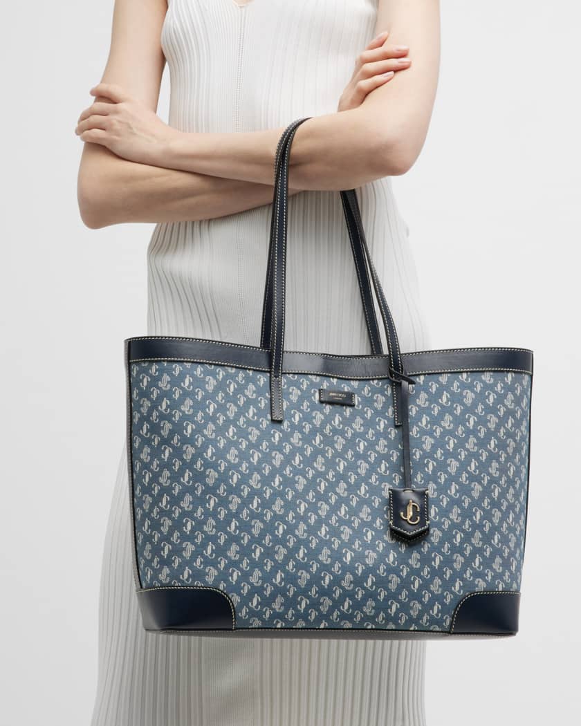 JIMMY CHOO Nine2five E/W デニム トートバッグ 正規店