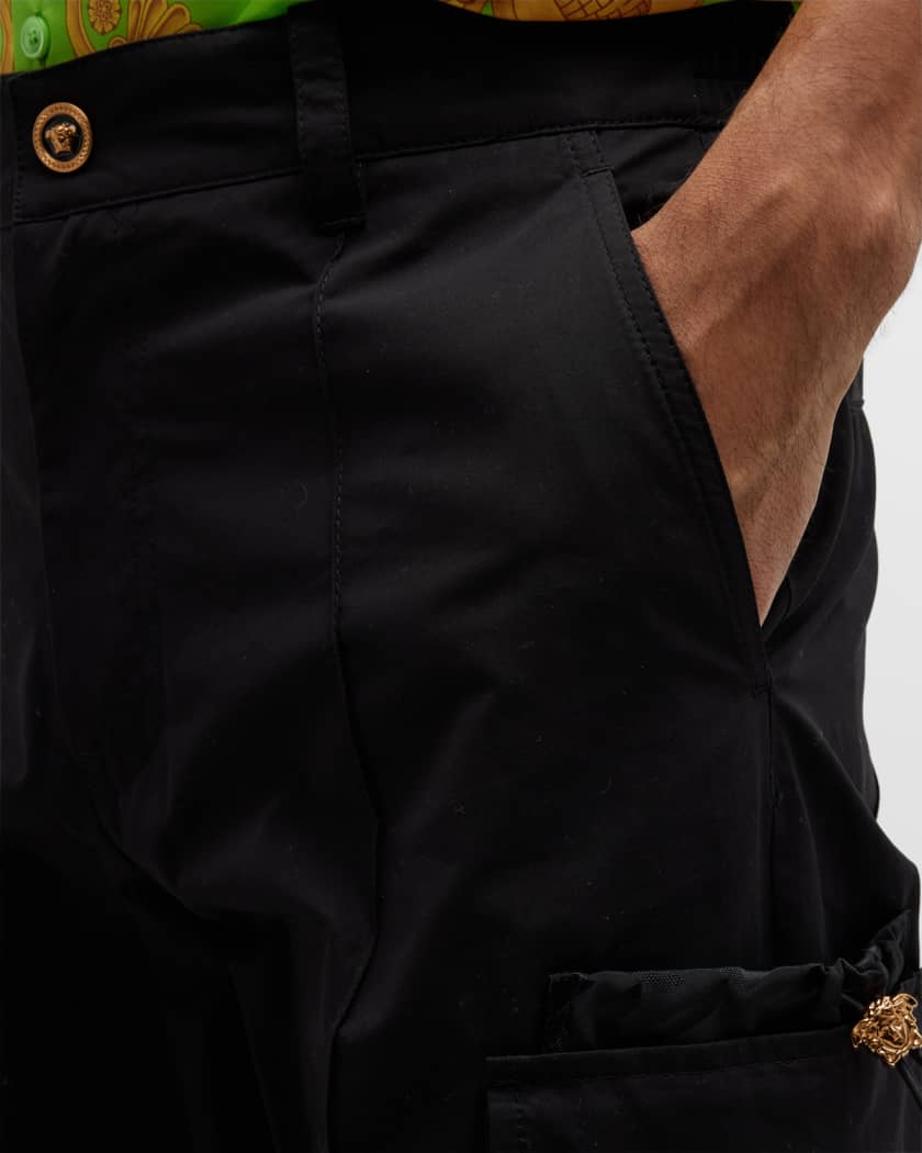 Versace Men's Elastic-Waist Cargo Pants | Neiman Marcus