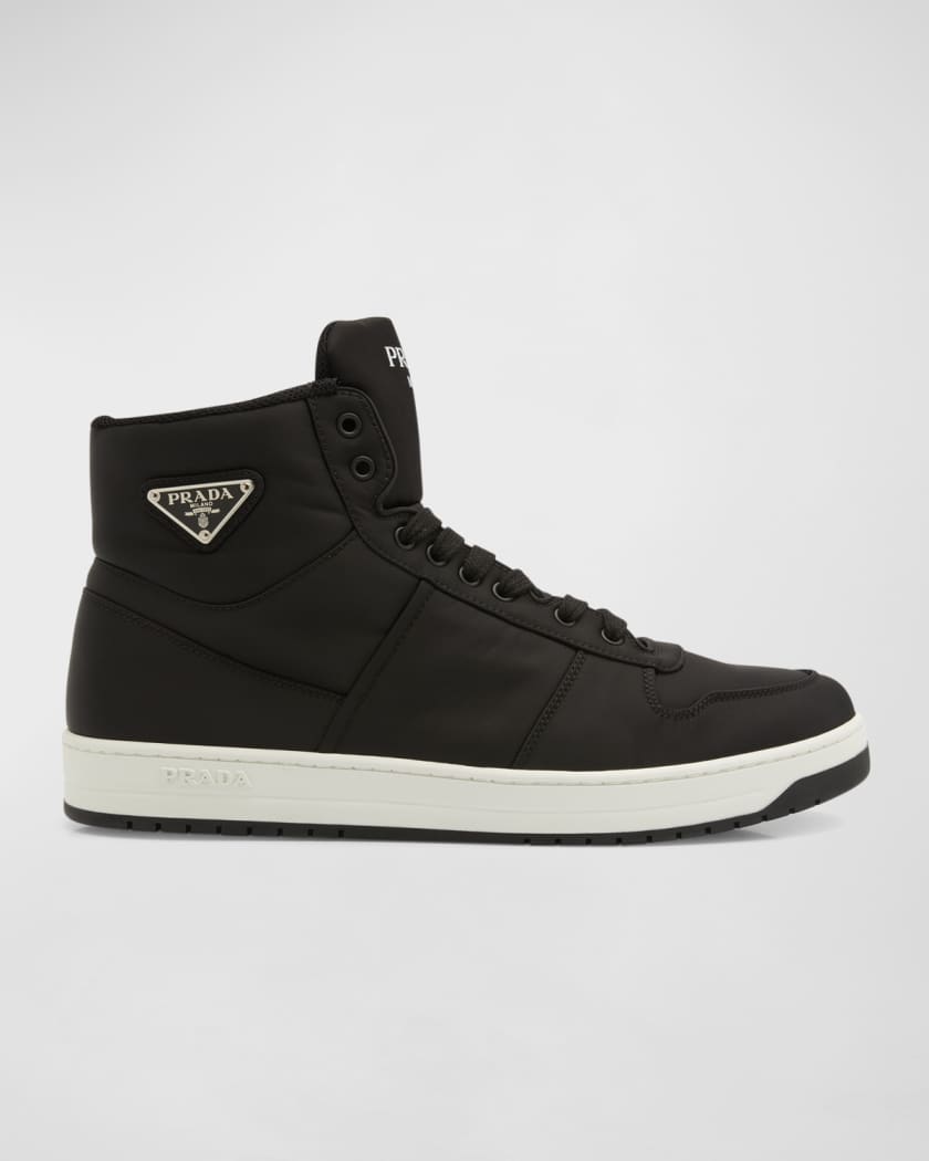 Regan parfum Aantrekkelijk zijn aantrekkelijk Prada Men's Re-Nylon Gabardine High-Top Sneakers | Neiman Marcus