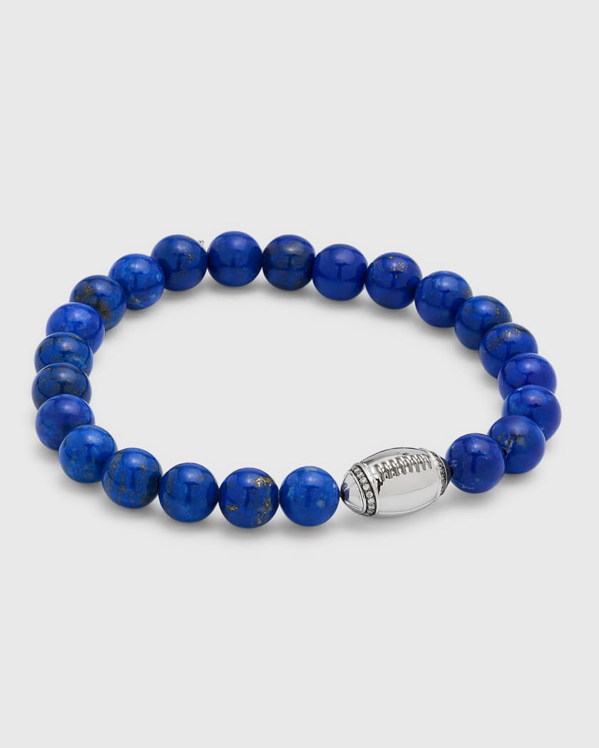 Men's Lapis Bead Bracelet - Lapis Lazuli Bracelet | GT Collection