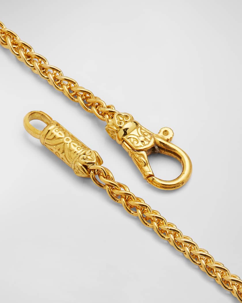 Mens 18k gold rope chains on sale