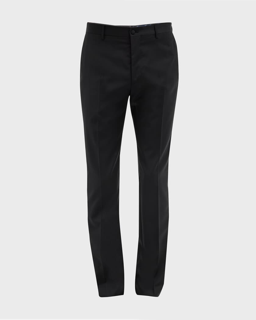 Etro Men's Side-Stripe Wool Trousers | Neiman Marcus