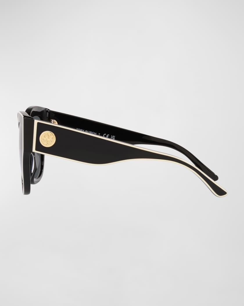 Tory Burch Contrasting Acetate Butterfly Sunglasses Neiman Marcus