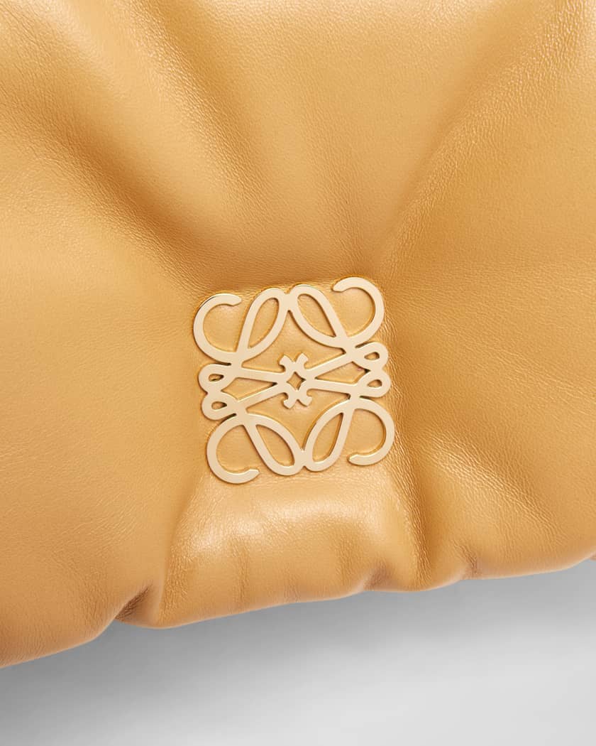 Loewe Goya Puffer Pleated Chain Shoulder Bag - Bergdorf Goodman