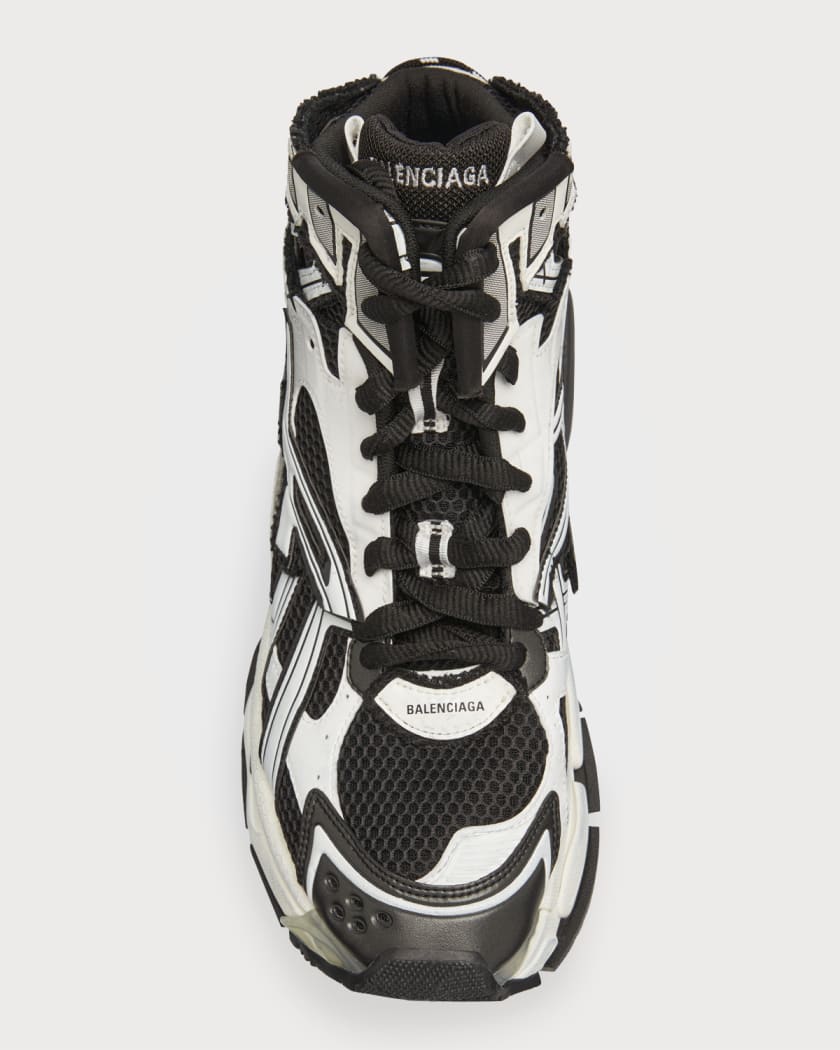 hverdagskost Irreplaceable Napier Balenciaga Men's Caged Mesh High-Top Runner Sneakers | Neiman Marcus