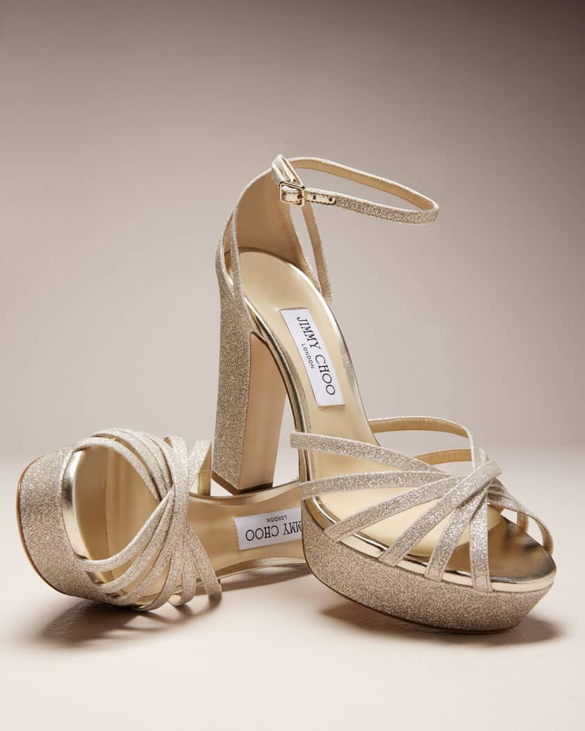 Jimmy choo sacora glitter sandal store