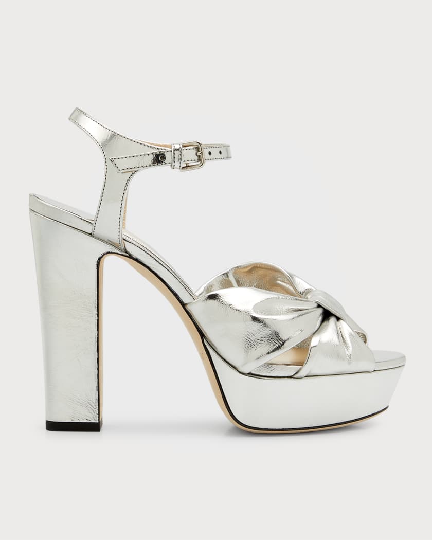 Jimmy choo metallic sandals sale