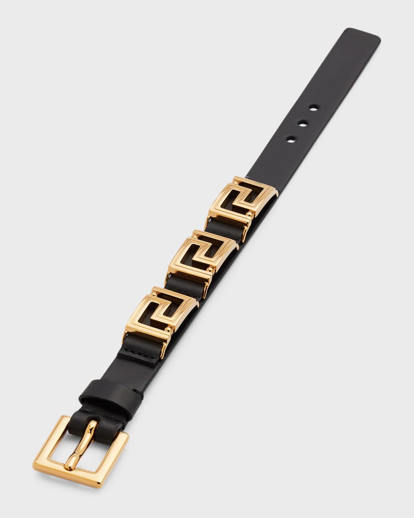 Gv greca deals leather bracelet