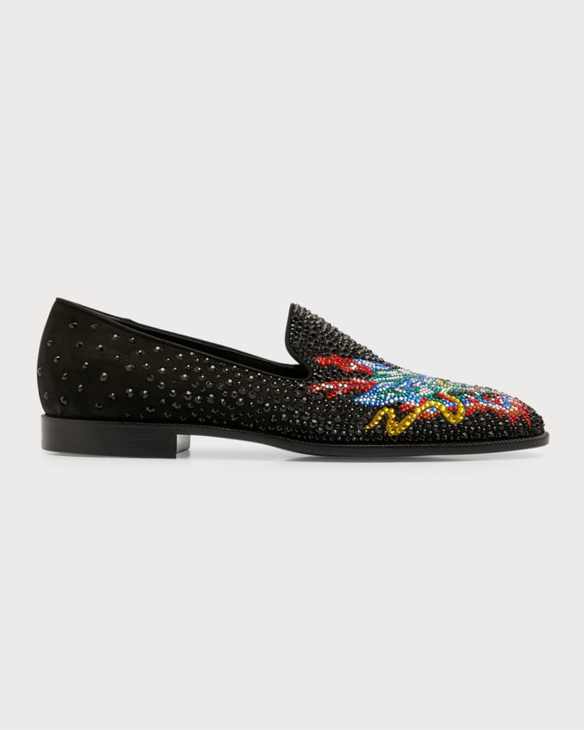 Giuseppe Zanotti Men s Alicante Crystal Embellished Loafers