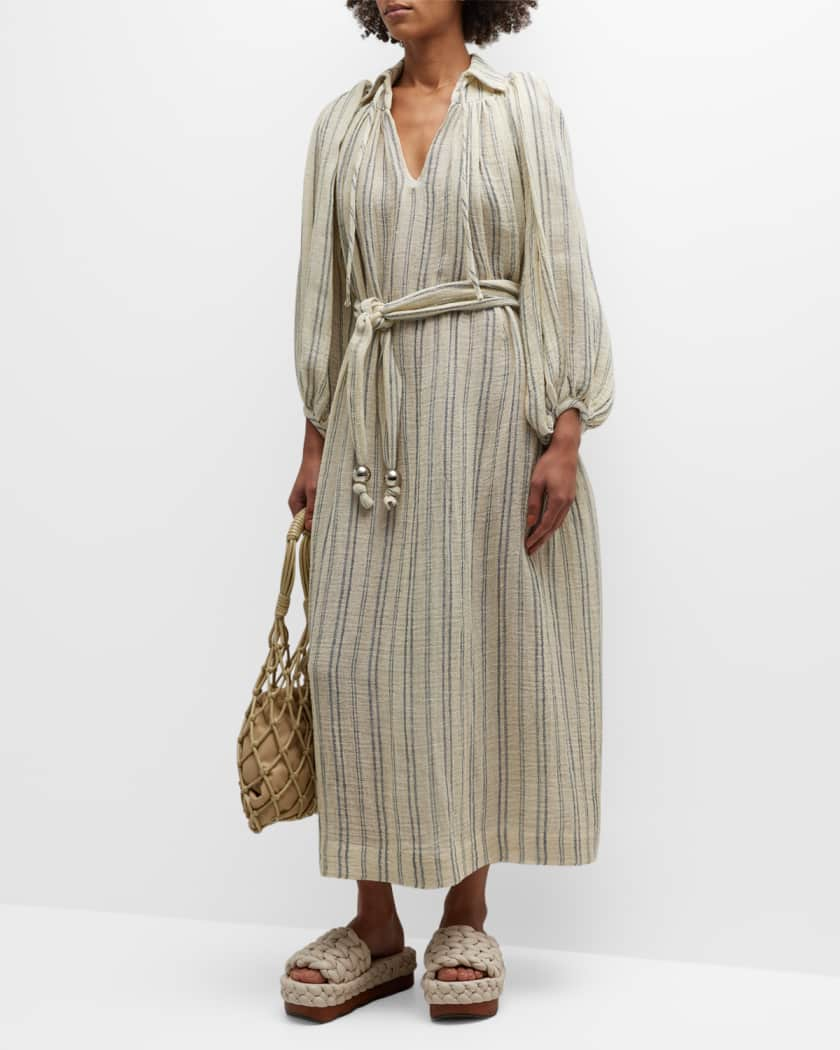 Lisa Linen Midi Dress