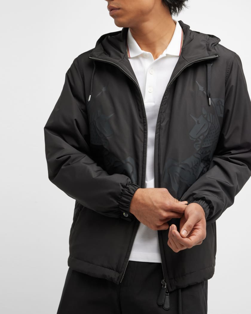 Burberry Men's Stangford EKD Hooded Jacket Neiman Marcus