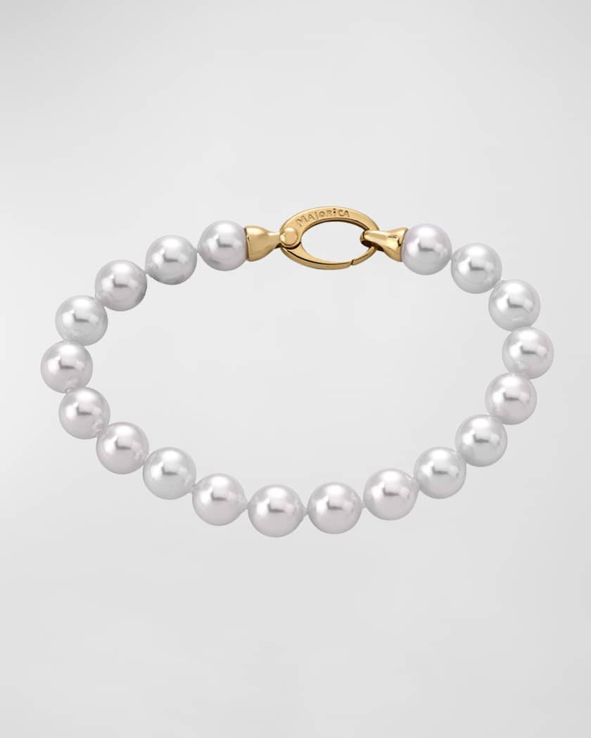 Majorica 18k pearl bracelet deals