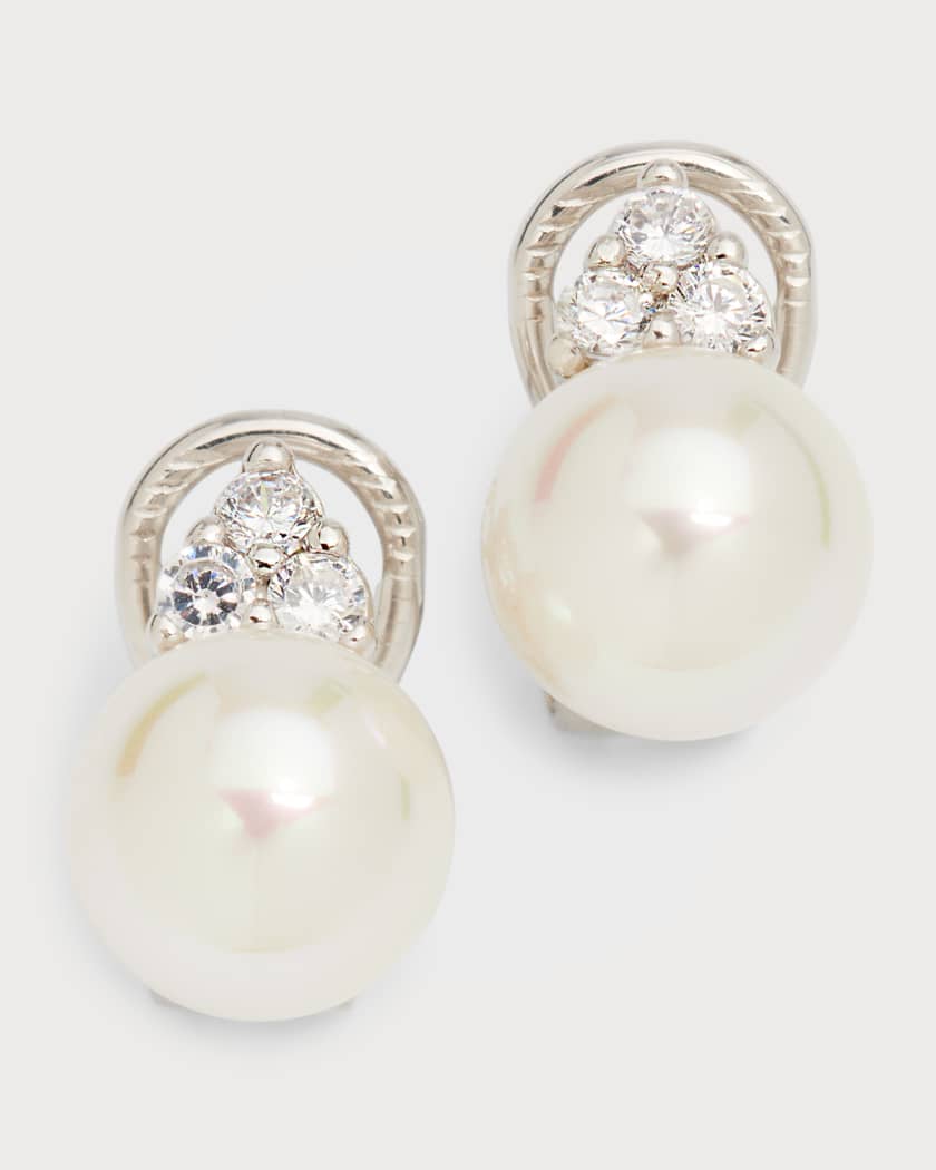 Majorica clip on earrings on sale