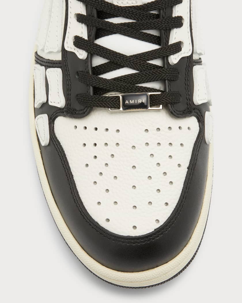 Amiri Men's Skel Bicolor Leather Low-Top Sneakers