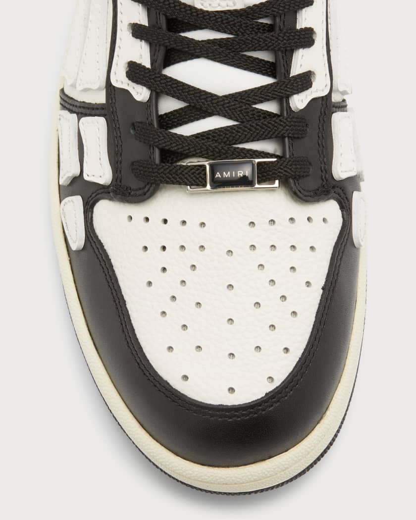 AMIRI Black & White Skel Top Low Sneakers