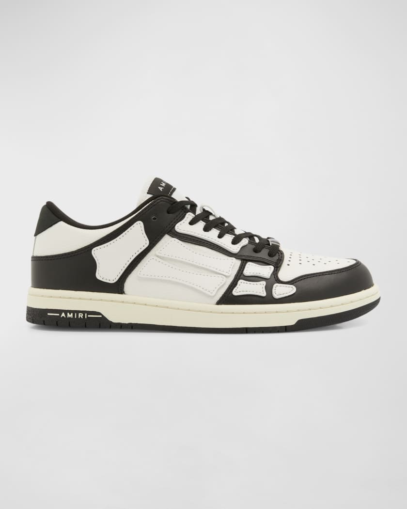 Amiri Men's Skel Bicolor Leather Low-Top Sneakers