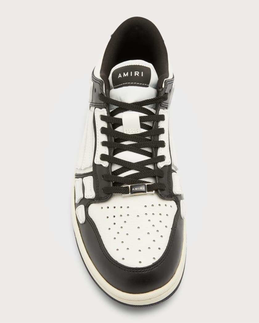 Amiri Men's Skel Bicolor Leather Low-Top Sneakers