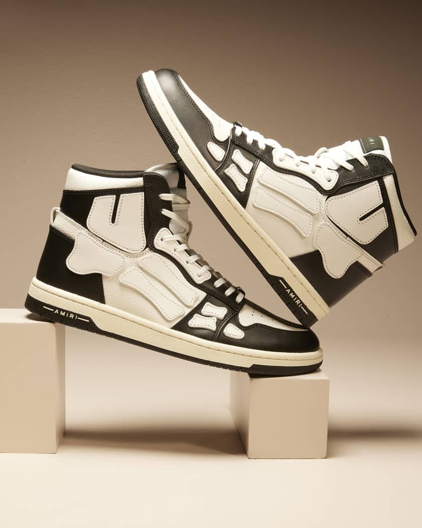 Amiri Men s Skel Top Hi Leather Bones High Top Sneakers Neiman