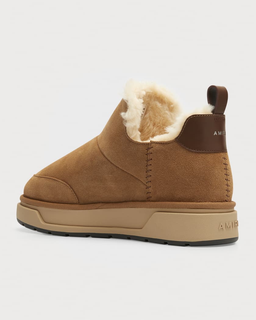 Men's Malibu Shearling-Lined Suede Ankle Boots
