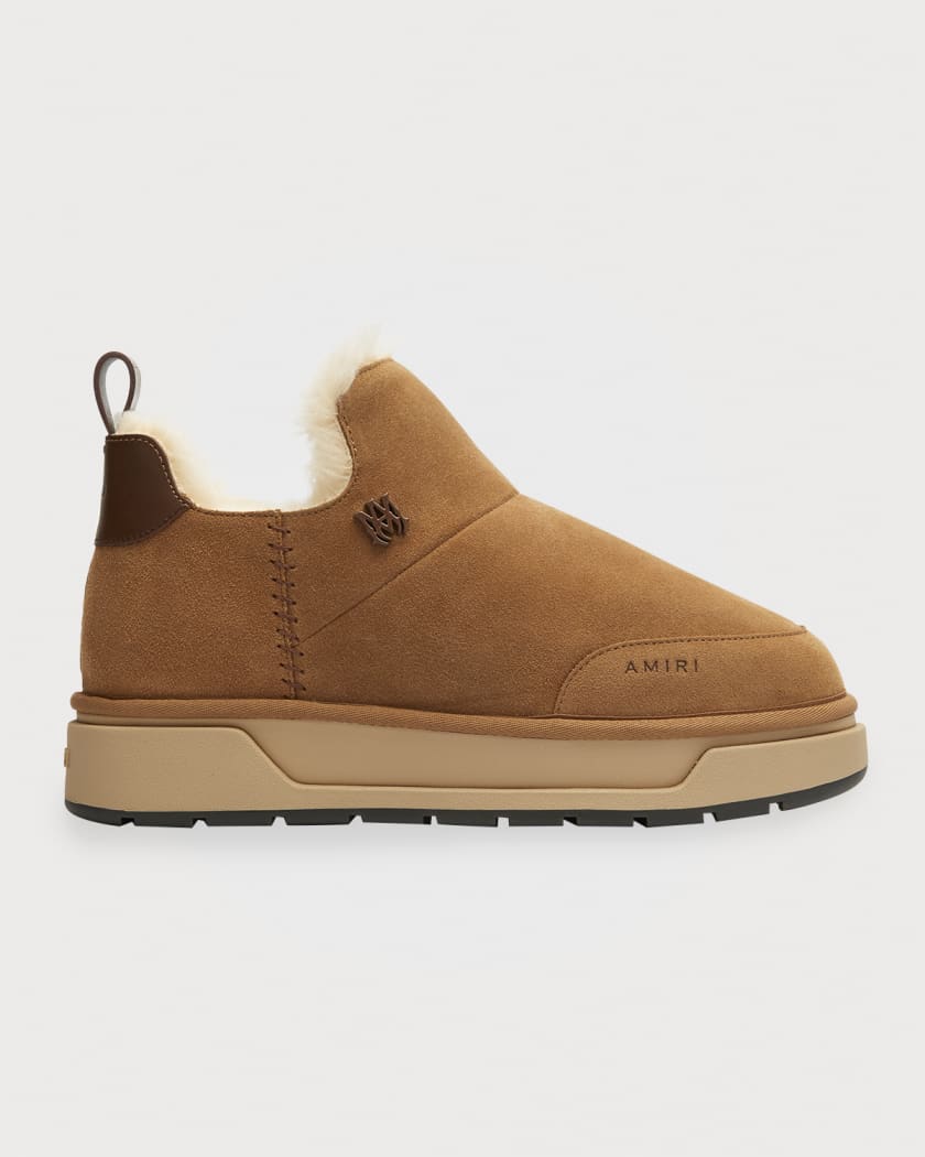 Men's Malibu Shearling-Lined Suede Ankle Boots