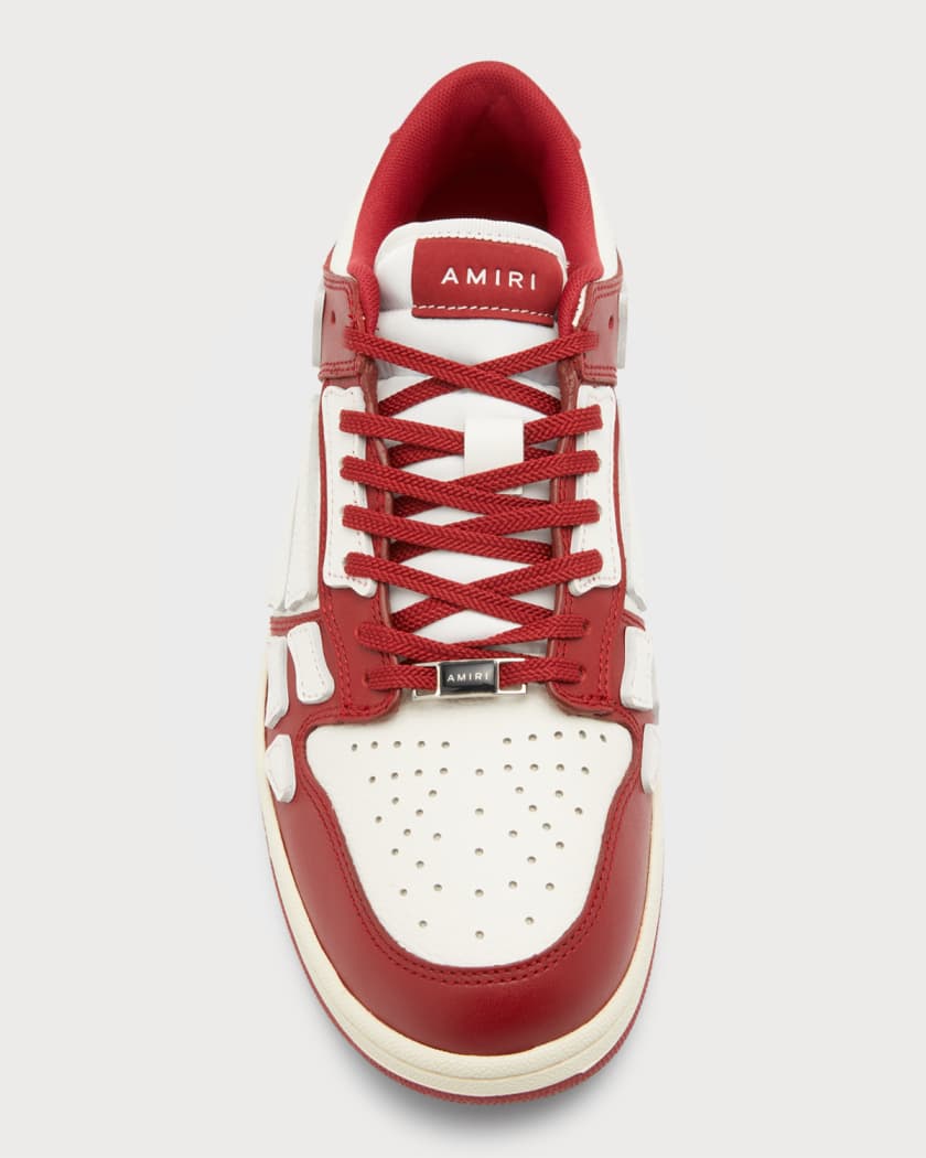 Amiri Men's Skel Bicolor Leather Low-Top Sneakers