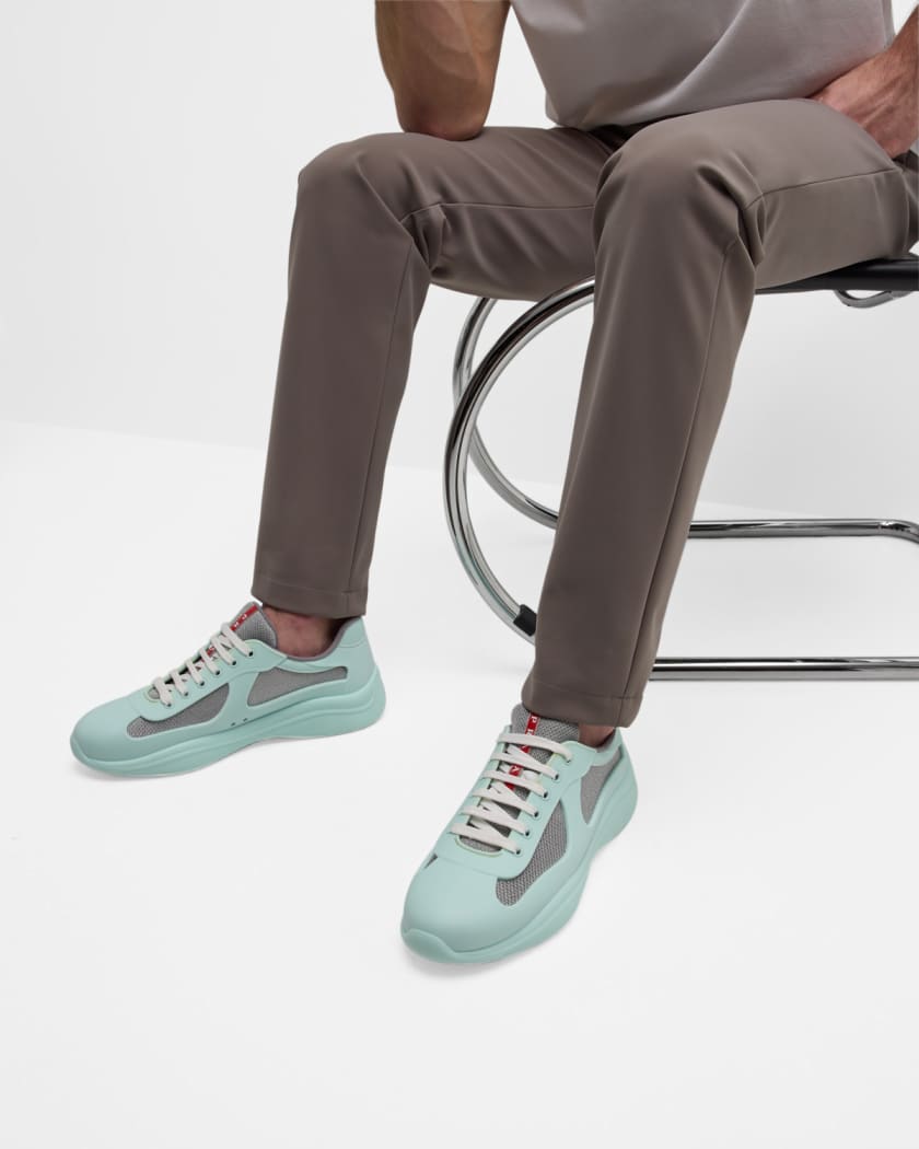 Prada Men s Americas Cup Rubber Trainer Sneakers Neiman Marcus