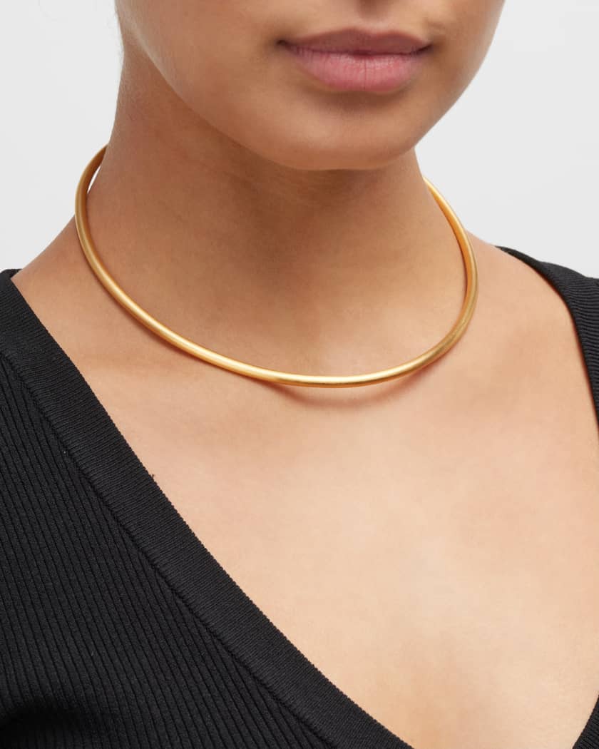 NEST Jewelry 24K Gold Plated Collar Necklace Neiman Marcus