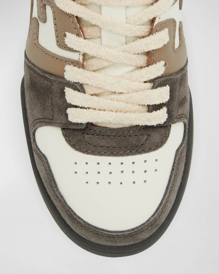 Fendi Match Compact Sneakers Unisex Suede White