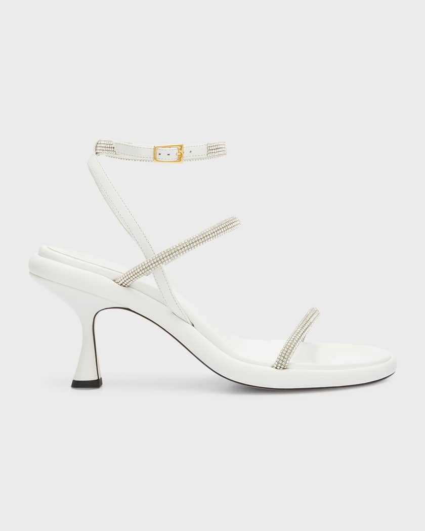 Crystal strap sandals hotsell