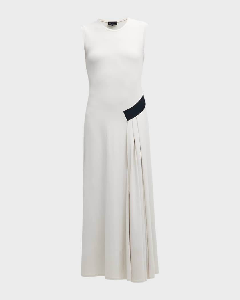 Maxi Dress w Colorblock Hip Detail