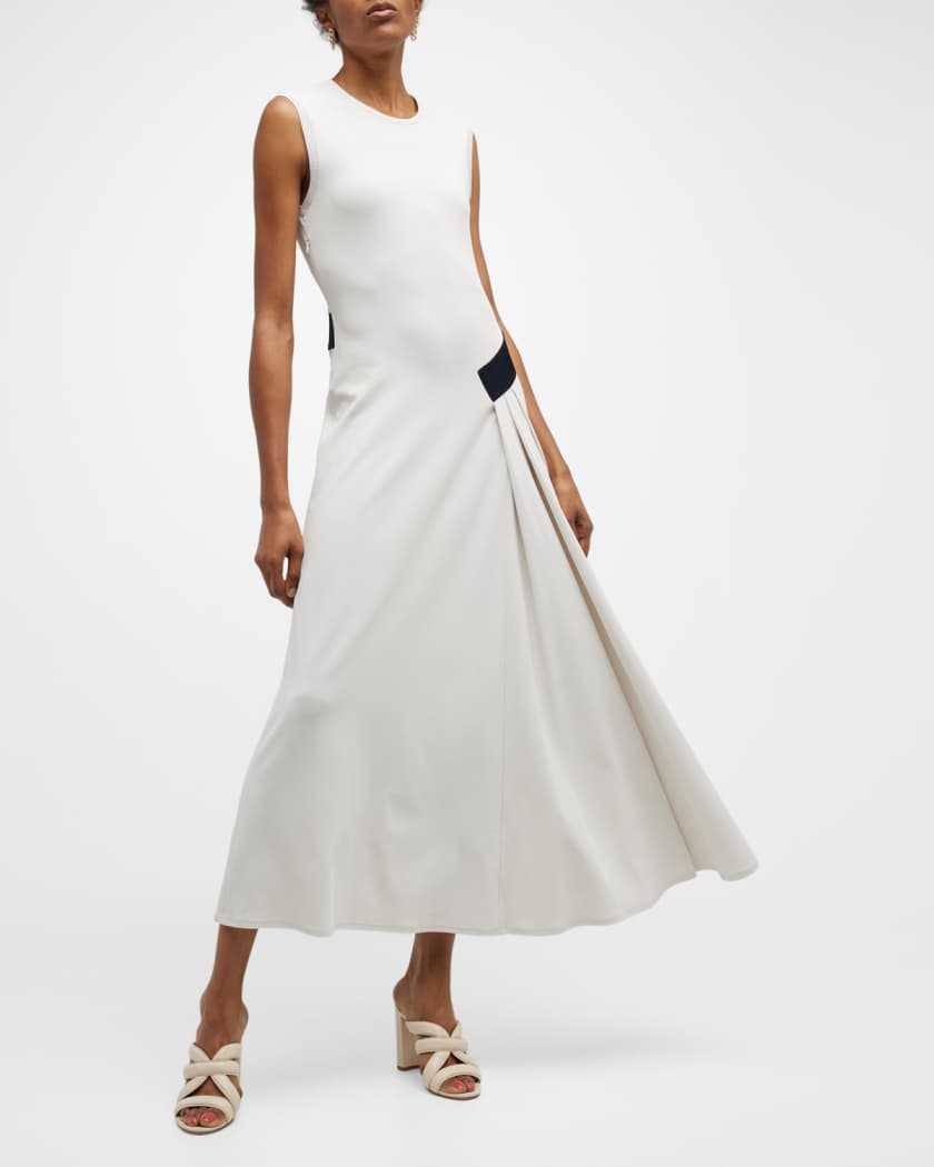 Maxi Dress w Colorblock Hip Detail