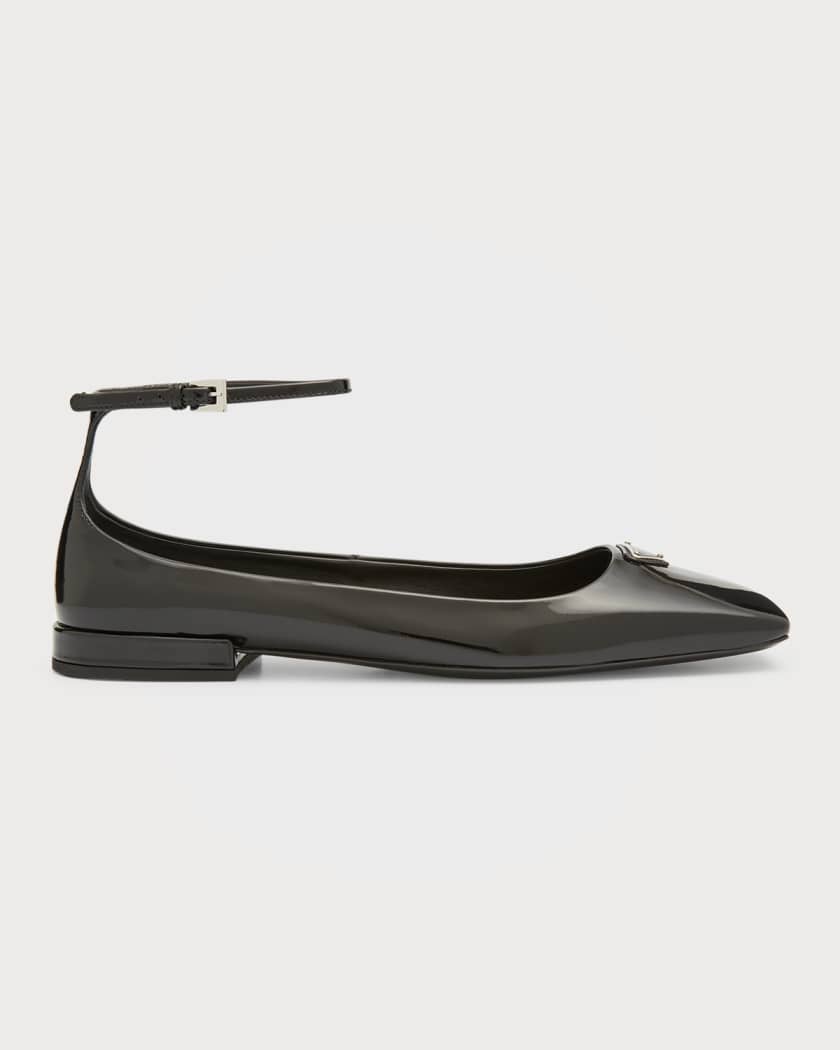 prada patent ballerina flat