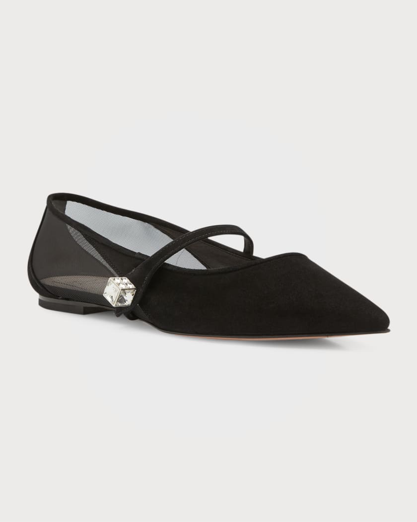 Roger vivier velvet mary jane top