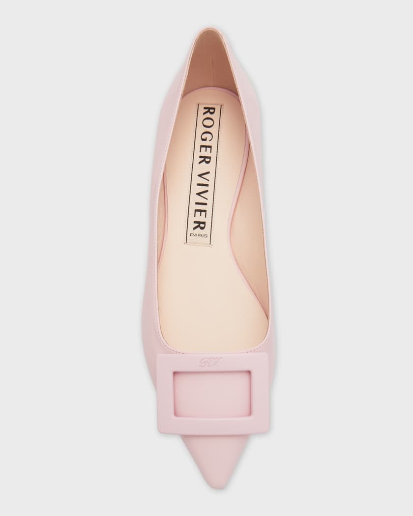 ROGER VIVIER - Gommettine Leather Ballet Flats